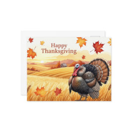 Tacksgivingdagen vykort