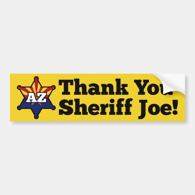 Tacksheriff Joe! Bildekal (Framsidan)