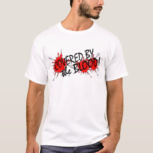 Täckt av blod tee shirt (Framsida)
