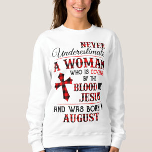 täckt av Jesus blod och föddes i Augu T Shirt