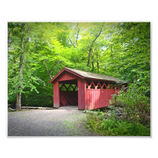 Täckt Bridge-fotoutskrift Fototryck (Framsidan)
