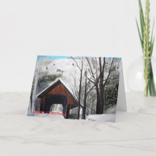 TÄCKT BRIDGE, GOD JUL HELGKORT