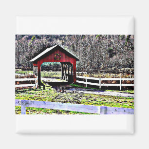 Täckt Bridge - Stowe, Vermont Magnet