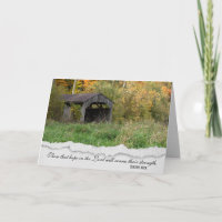 Täckt Bridge Sympathy Card