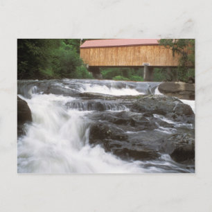 Täckt bron vid Falls, Thetford VT Vykort