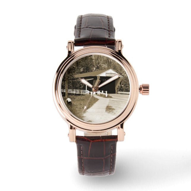 Täckt brygga armbandsur (Framsida)