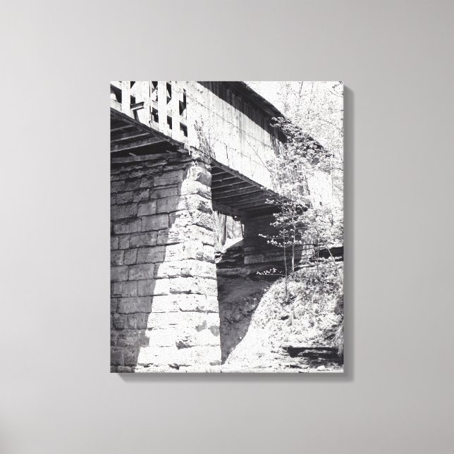 Täckt brygga canvastryck (Framsida)