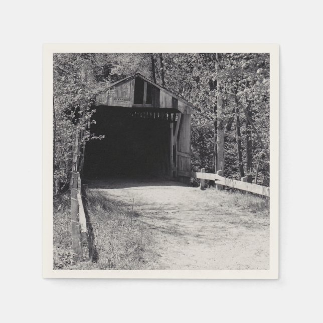 Täckt brygga pappersservett (Framsidan)