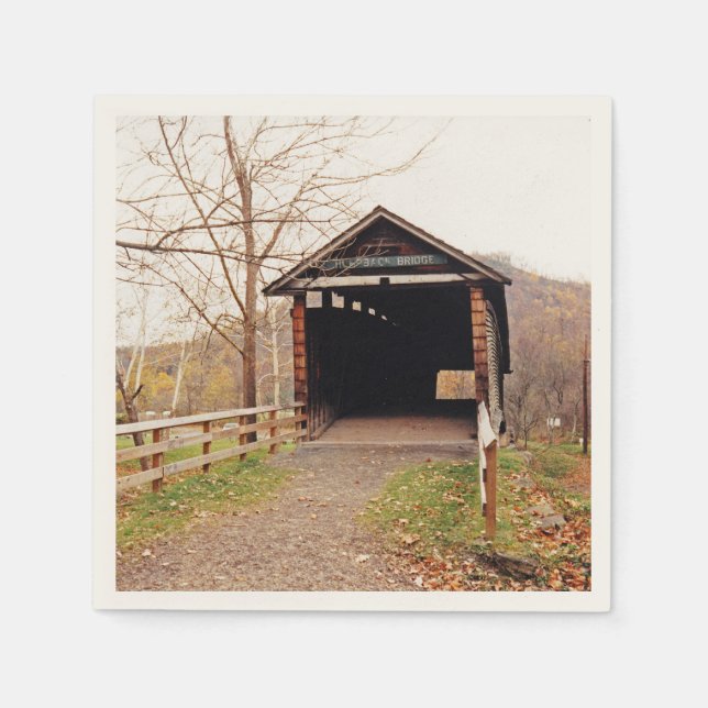 Täckt brygga pappersservett (Framsidan)