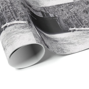 Täckt brygga presentpapper