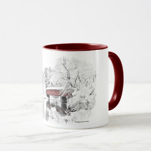 Täckt brygga Swanzey,NH Mugg