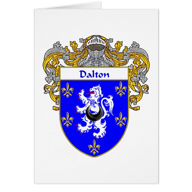 (Täckt) Dalton vapensköld, Hälsningskort (Framsidan)