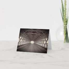 Täckt Geometrianteckningskort för Bridge Insida Tack Kort