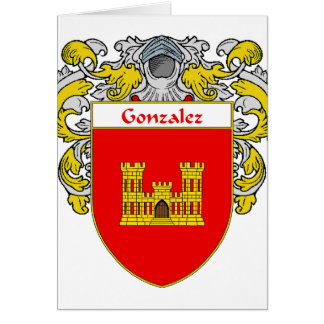 (Täckt) Gonzalez vapensköld, Hälsningskort