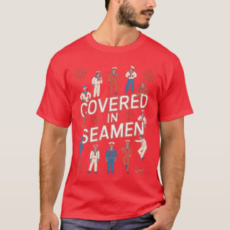 Täckt i sjömannen skämt sarkastisk fru kvinnor mam t shirt