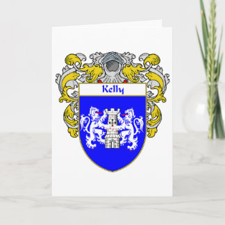 (Täckt) Kelly vapensköld, Helgkort