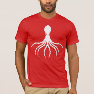 Täckt Octopus-design - Bella+Canvas Jersey Sh T Shirt
