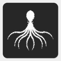 Täckt Octopus-design - Fyrkantiga fästpunkter