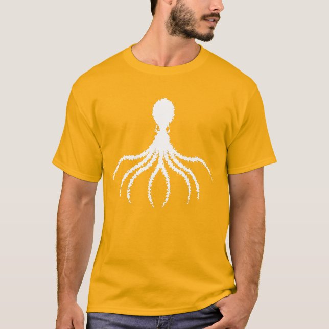 Täckt Octopus-design - Manar Basic T-Shirt (Framsida)