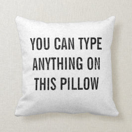 Täckt Personlig White Kudde