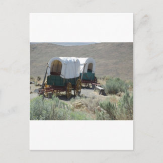 Täckta vagnar vykort