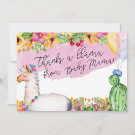 Tacktack som en Llama från babymammor Card Tack Kort