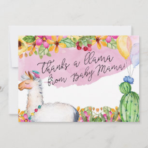 Tacktack som en Llama från babymammor Card Tack Kort
