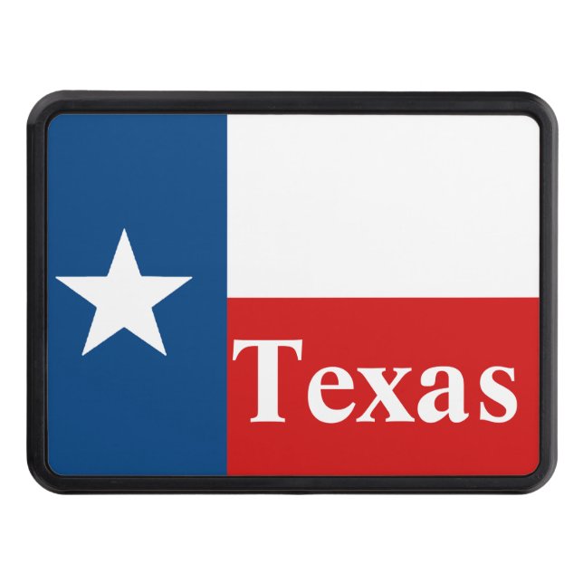 Täcktäcke för Texas Statlig flagga Trailer Hitch Dragkroksskydd (Framsidan)