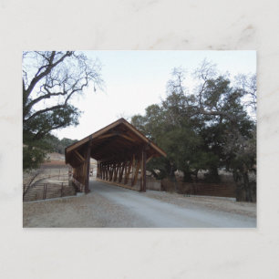Täckte bron vid Halter Ranch, Paso Robles Vykort