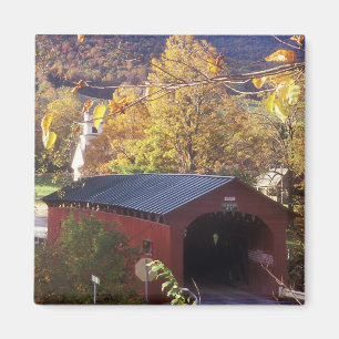 Täckte brygga på vanlig Väster Arlington Vermont Magnet