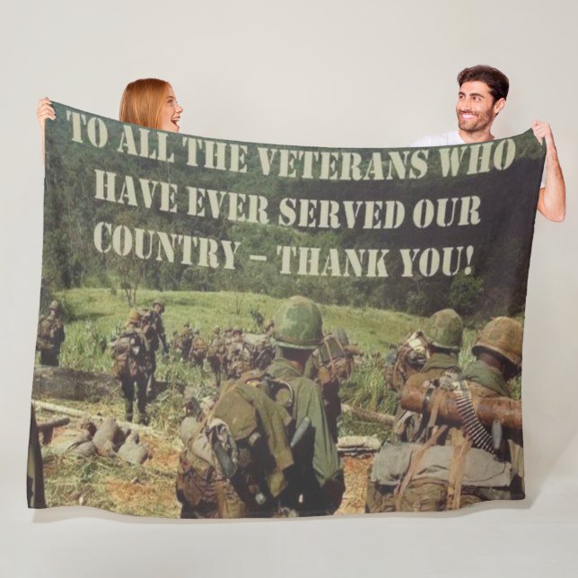 TACKVETERAN FLEECEFILT (På plats)