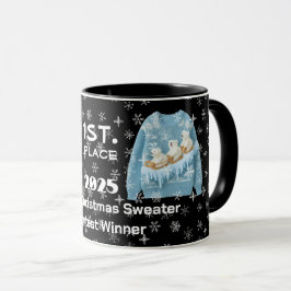 Tacky Christmas Sweater Contest Winner Mug Mugg