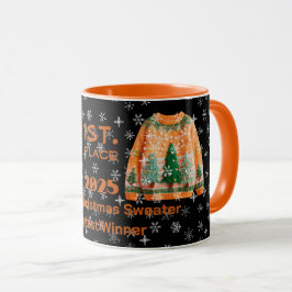 Tacky Christmas Sweater Contest Winner Mug Mugg