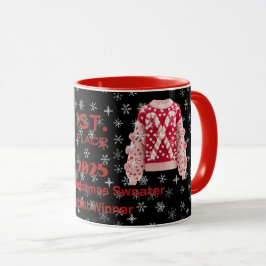 Tacky Christmas Sweater Contest Winner Mug Mugg