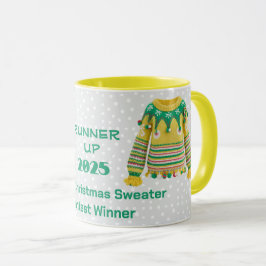 Tacky Christmas Sweater RUNNER UP Contest Winner Mugg