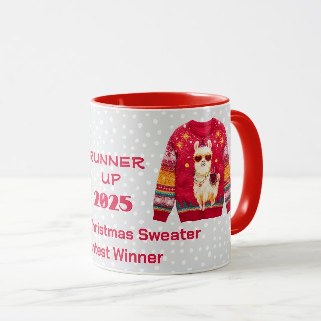 Tacky jultröja TVÅA Tävling Vinnare  Mugg (Framsida höger)