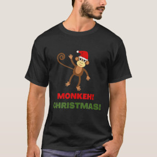 TACKY SANTA MONKEH MONKEY God jul SANTA CL T Shirt