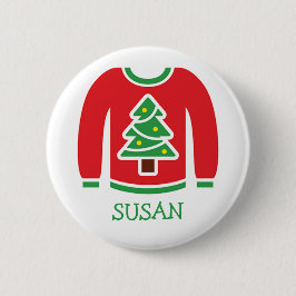 Tacky Sweater Julfest Namn bricka Knapp