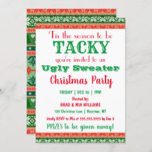 Tacky Ugly Sweater jul Party