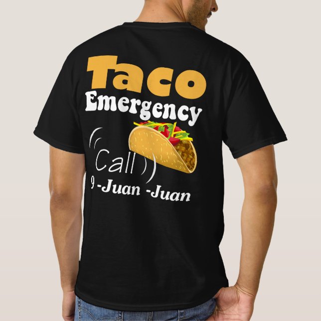 Taco Akut Call 9 Juan Juan Juan T Shirt (Baksida)