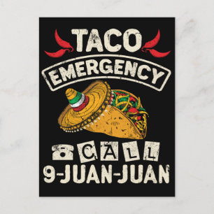 Taco Akut Call 9 Juan Taco Novelty Vykort