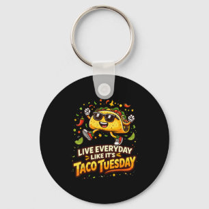 Taco älskare design cinco de mayo taco för män kvi nyckelring