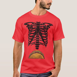 Taco Älskare Foodies Skeleton Taco inuti Skeleton T Shirt