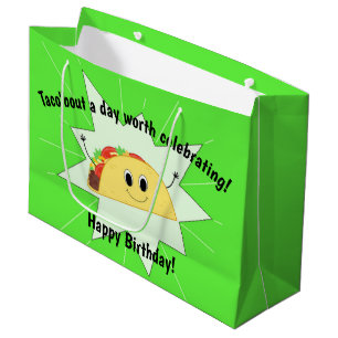 Taco Älskare Large Birthday Bag