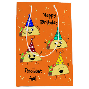 Taco Älskare Medium Birthday Gift Bag