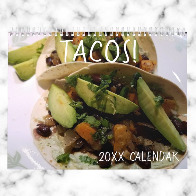 Taco Älskare mexikanska livsmedelsrestauranger Kalender (Skapare uppladdad)