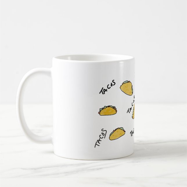 Taco Älskare Mugg, Illustration Kaffemugg (Vänster)
