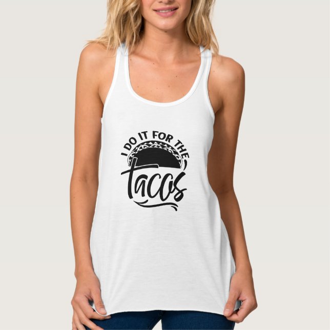 Taco Älskare Present  Linne Med Racerback (Framsida)