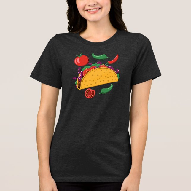 Taco Älskare T Shirt (Framsida)