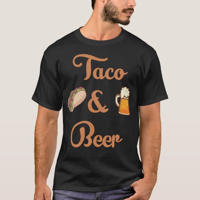Taco and beer t shirt (Framsida)